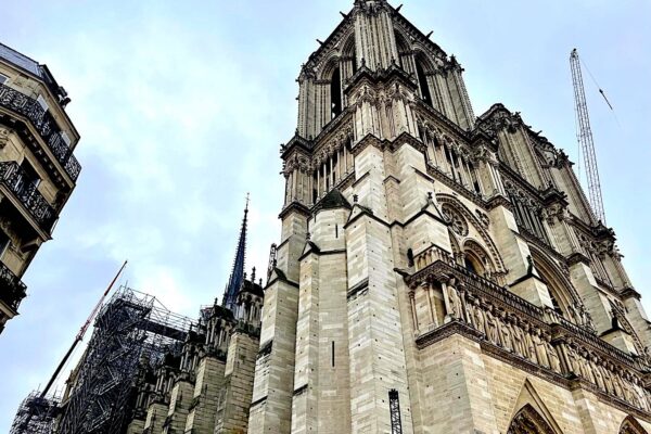 prace renowacyjne w katedrze Notre-Dame