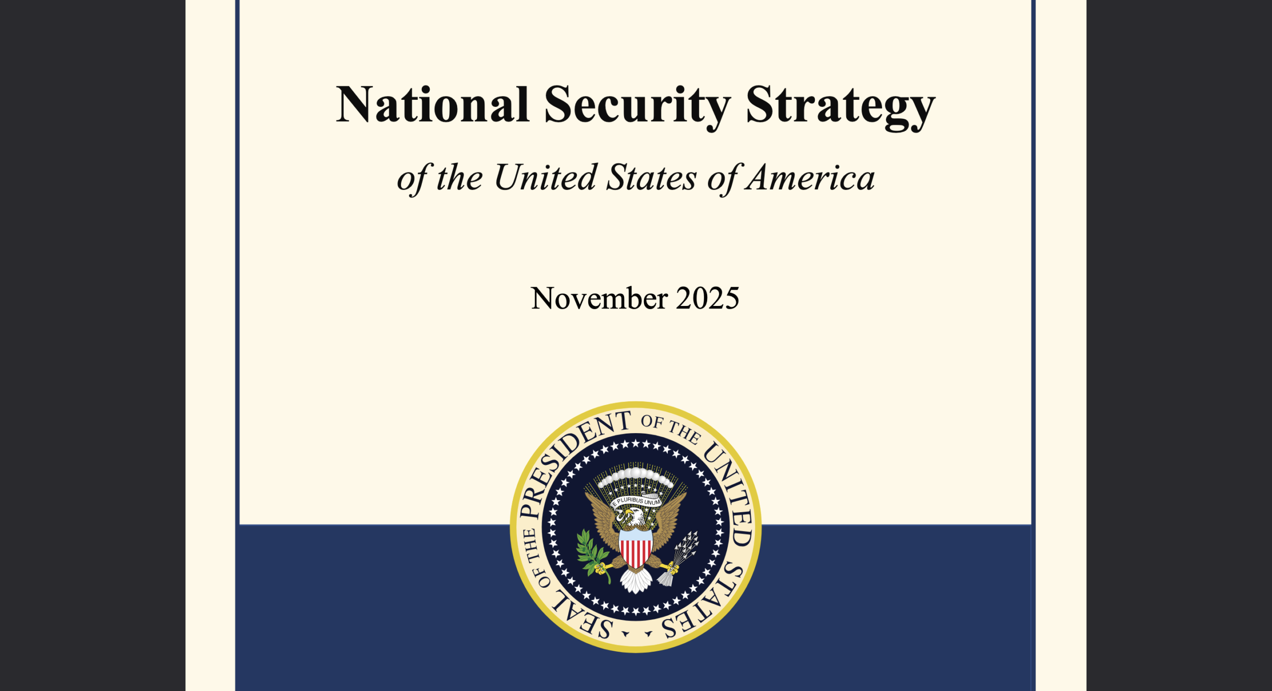 National Security Strategy