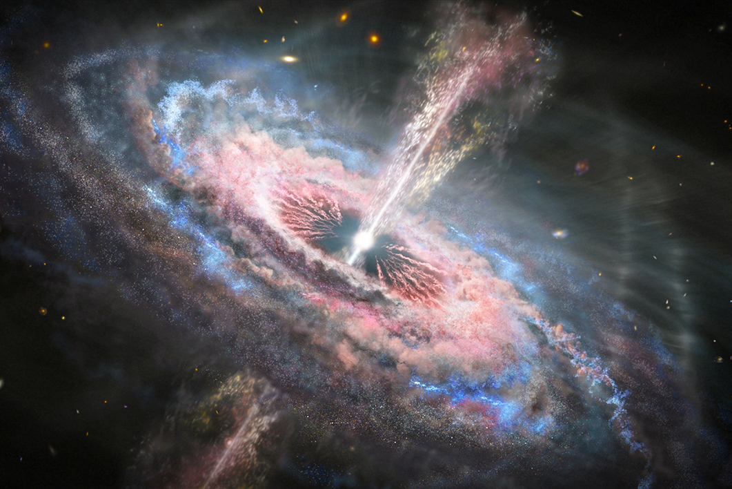 jak supermasywne czarne dziury wpływają na formownie się gwiazd